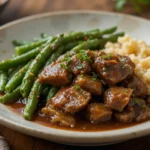 Braised Beef With Green Beans