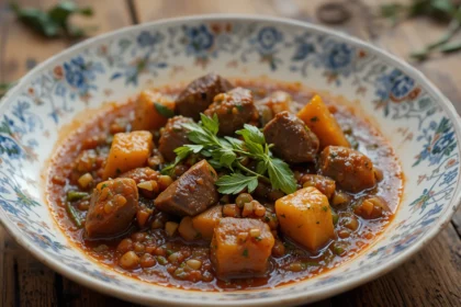 Spicy Beef Stew With Herbs
