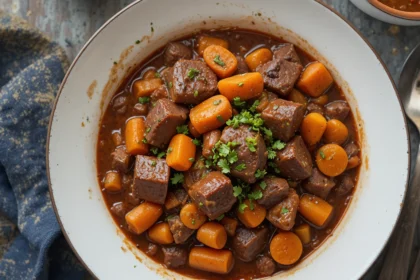 Hearty Beef Stew With Carrots