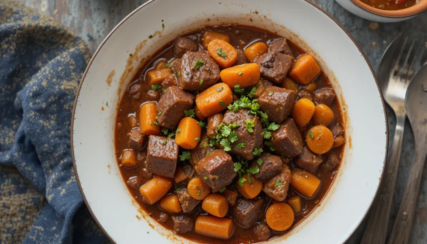 Hearty Beef Stew With Carrots