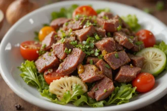 Cold Beef Salad With Vegetables
