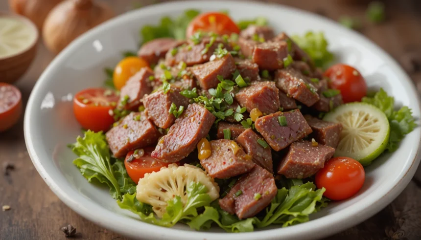 Cold Beef Salad With Vegetables