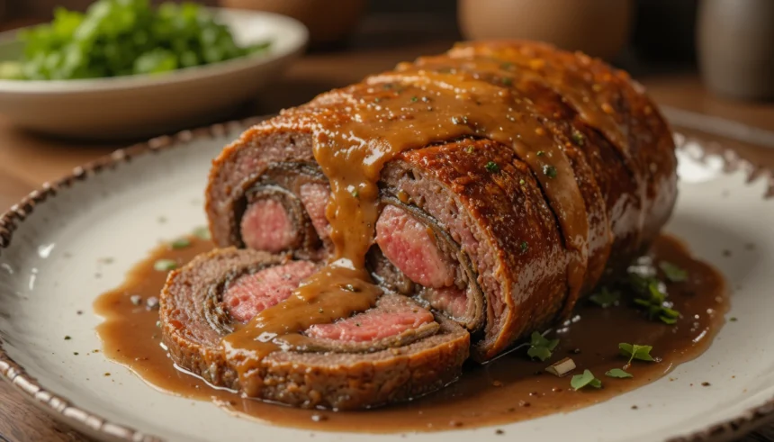 German Beef Rouladen With Gravy
