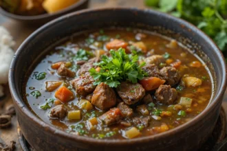 Beef Soup With Herbs