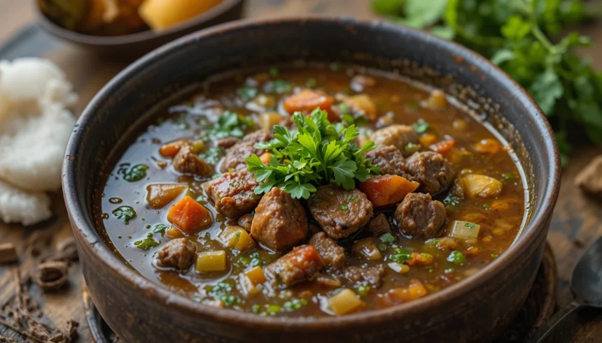 Beef Soup With Herbs