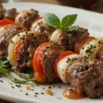 Grilled Beef Skewers With Caprese