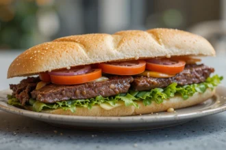 Beef Sandwich With Vegetables