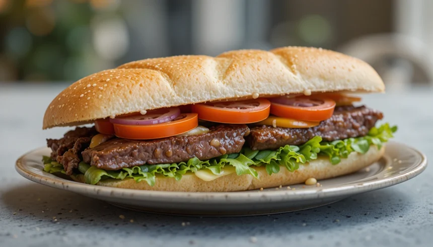 Beef Sandwich With Vegetables