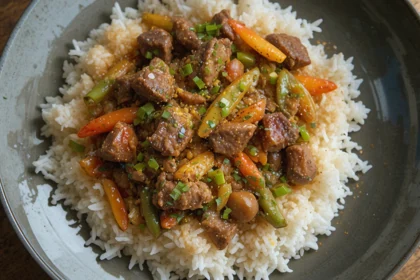 Thai Beef Stir-Fry With Rice