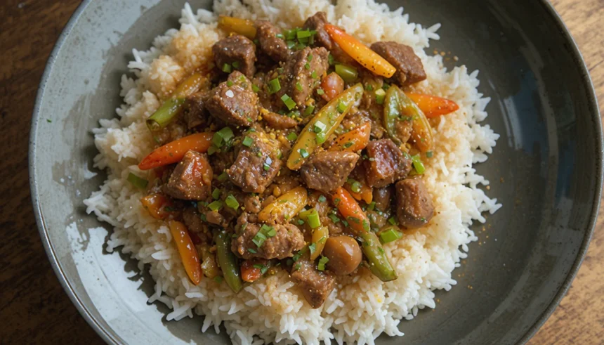 Thai Beef Stir-Fry With Rice