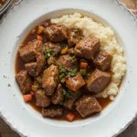 Braised Beef Stew With Mashed Potatoes