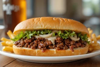 Italian Beef Sandwich With Fries