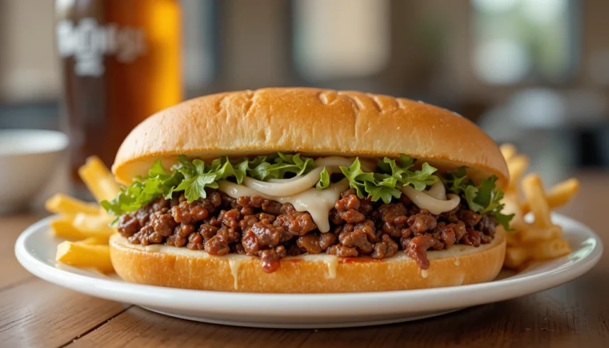 Italian Beef Sandwich With Fries
