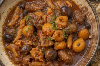 Beef Stew With Pasta And Olives