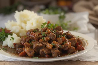 Beef Dish With Mashed Potatoes